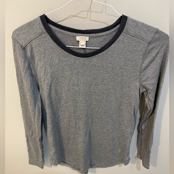 J Crew Grey Long Sleeve - Picture 1 of 3